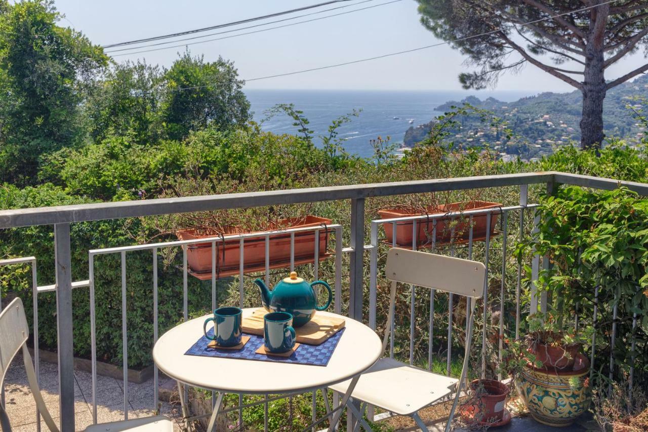Apartamento Casa Anna Sea View, Pool, Parking & Wifi Rapallo Exterior foto